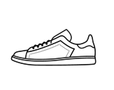Dibujo de Zapatillas deportivas  para colorear