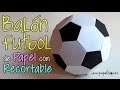 ¡Haz tu propio balón de fútbol de papel!