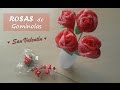 Manualidad de Rosas de chuche para Sant Jordi