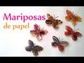Mariposas de papel - Manualidad de Primavera