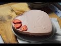 Receta de tarta de fresas fría en forma de corazón (Sin Horno)